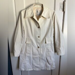 London Fog Classic Cream Trench Coat